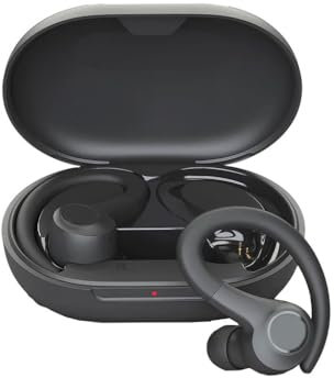 SonidoLab Vibe Sport Earbuds kabellose In-Ear Bluetooth Kopfhörer, 32h Bluetooth 5 Wiedergabe, kleine Passform, IP55, Dual Connect, autom. Einschalten & Verbinden