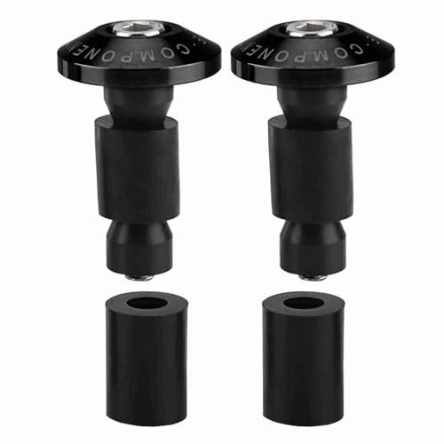 VOBOR Lenkerenden Motorrad,Universal Lenkerstopfen,Lenkergewichte Motorrad Vibrationsdämpfer,für die meisten Motorräder mit 22 mm (7/8 Zoll),für Racing ATV Offroad(Schwarz)