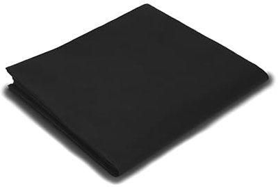 MAQA Lot de 25 nappes en tissu non tissé – 1 x 1 m – Nappe anti-taches, jetable, nappe en papier, rouleau pour fête, nappe de restauration, nappe TNT (Noir)