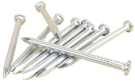 Chiodi in cemento a testa tonda in acciaio, 2,8 x 40 mm, confezione da 80, chiodi da parete per hardware