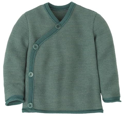 Disana Baby-Jacke Baby & Kinder - 100% Bio-Merino - atmungsaktiv, angenehm warm Unisex Gr. 50 – 92 – nachhaltig & fair – mit Wickelverschluss - Made in Germany