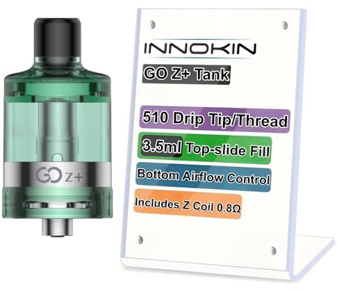 Para Innokin GO Z+ Tank 3,5 ml Ø24 mm MTL/RDL Atomizador llenado superior