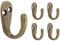 Franklin Brass FBSPRH5-AB-C Kleiderhaken (5 Stück), 5er-Pack, antikes Messing, 5 Stück
