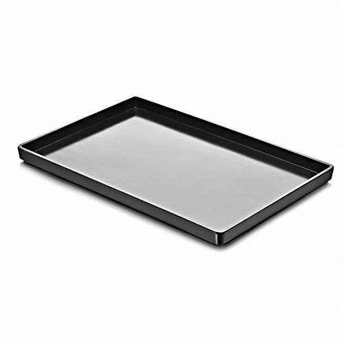 Reptile Food Bowl OMEM Large Water Dish,Feeding Dish, Tortoise Bowl (XL, Black Smooth)