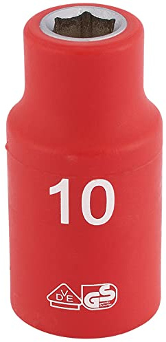Draper Fully Insulated VDE Socket, 1/2 Sq. Dr., 10mm 31756