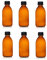 6 x flacons vides en Verre ambré avec Bouchon - Contenance 250 ML - FLB250