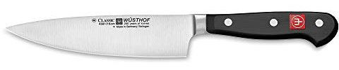Wüsthof 4581-7/16 Classic - Cuchillo de cocina (acero inoxidable), color negro