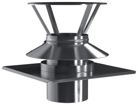 Kamin. - Schornstein Abdeckung Schachtabdeckung Kombielement DN 150 mm