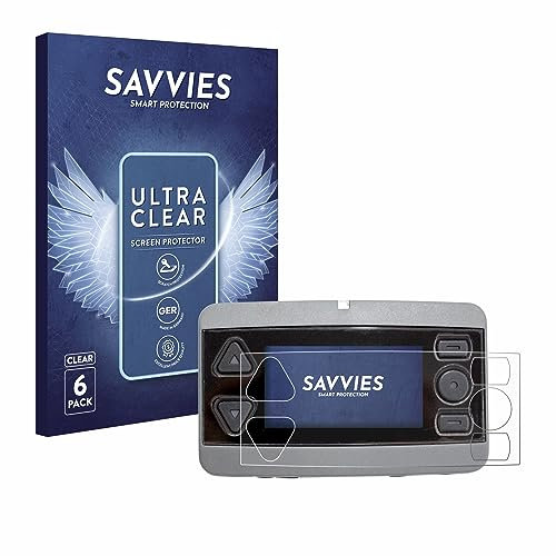Savvies 6 Stück Schutzfolie für Airbus P8GR Displayschutz-Folie Ultra-Transparent