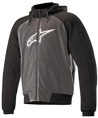 Alpinestars Motorcycle jackets Chrome Sport Hoodie Melange Gray Black, Black/Gray, S