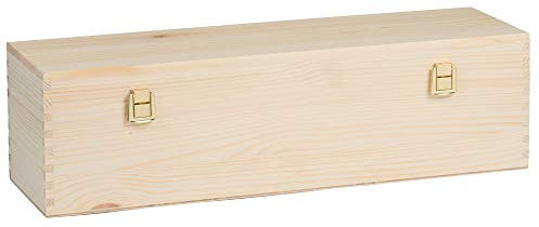 Cassetta Classica in legno per Bottiglie Magnum Bordolesi da 3 lt misura int. CM 47x12x12 ferma bottiglia incluso (Non idonea per Magnum di Spumante o Magnum Borgognotte, solo bottiglie Bordolesi)