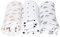 Motherhood Spucktücher PREMIUM, Stoffwindeln, Mullwindeln, 3-er Set, Öko-Tex Standard 100, 100% naturreine Baumwolle, 70 x 80 cm, Kleckse apricot