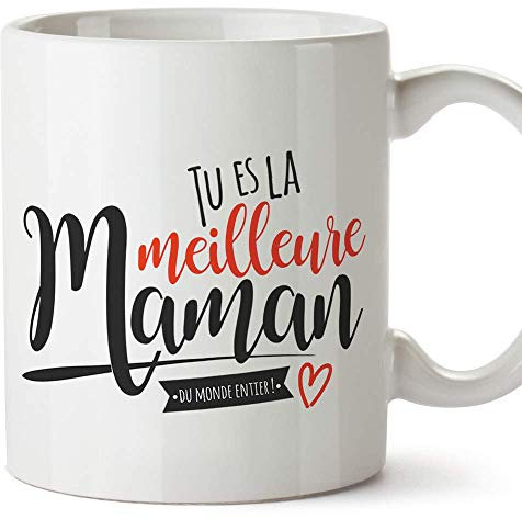 Mugffins Tasse/Mug pour Maman – Meilleure Maman (modèle 2) – Idée Cadeau Fête des Mères/Anniversaire Originale