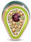 GNOCE 925 Sterling Silber Grüne Avocado Charm Perle mit Zirkonia Stein passend für alle Armbänder und Halsketten Schmuck Geschenk für Fruchtliebhaber Ich liebe Avocado