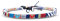 Made by Nami Boho Surfer-Armband Damen & Herren - Handmade Strand Festival Accessoires - Ethno Hippie Style - 100% Wasserfest & Verstellbar - Freundschaftsarmbänder Mädchen (Blau Ethno)