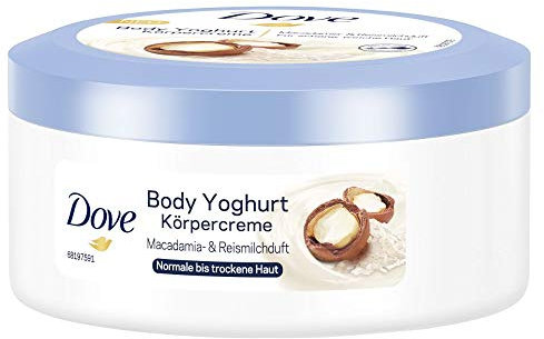 Dove Body Yoghurt Körpercreme mit Macadamia- & Reismilchduft 250 ml,