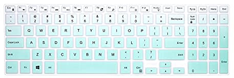 WYGCH Silicone Keyboard Cover for Dell Inspiron 15/17 Series & G3/G5/G7 Models - Mint Green