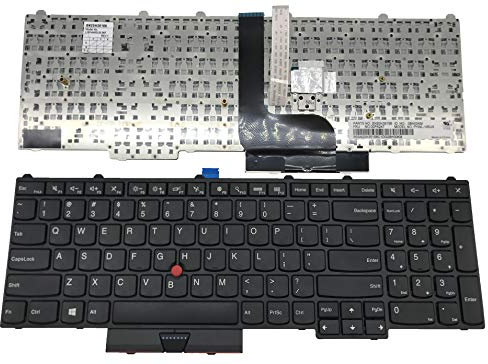 Sierra Blackmon US Layout Notebook Tastatur für ThinkPad P50 P51 P70 Serie schwarz gerahmt ohne Hintergrundbeleuchtung und Fernbedienung Hebel