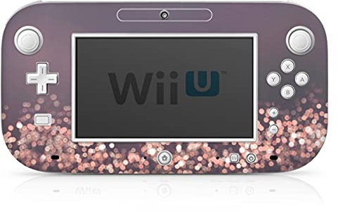 DeinDesign Autocollant Compatible avec Nintendo Wii U Gamepad Sticker Film Autocollant Paillettes Look Rose Amour
