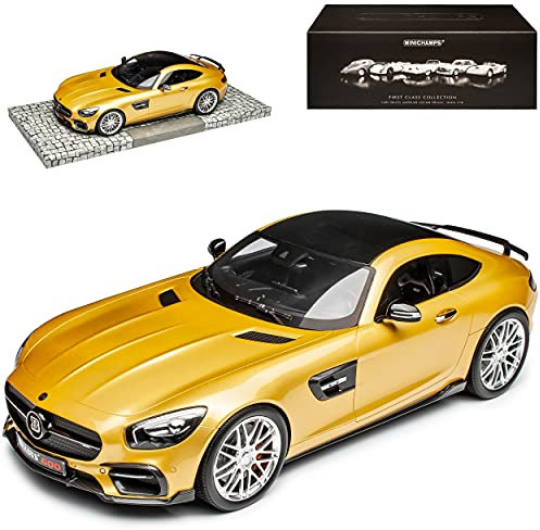 Mercedes-Benz AMG GT S Bra-Bus 600 Coupe Gold Gelb Ab 2014 limitiert 333 Stück 1/18 Minichamps Modell Auto mit individiuellem Wunschkennzeichen