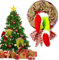 Weihnachtskranzdekorationen,Plüschbeine Weihnachtsdekorationen ​Exquisiter Santa Claus Kranz,Weihnachtsdieb Kranz,Girlanden Wohnaccessoires Deko,Weihnachten Girlande Dekorationen (Rot/1)