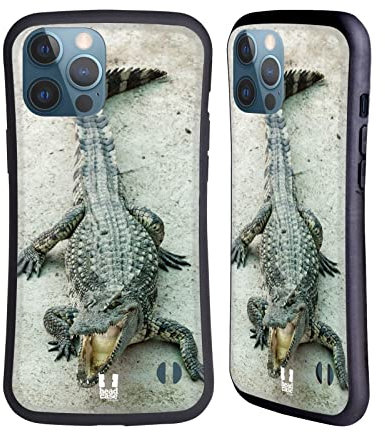 Head Case Designs Krokodil Mit Offenem Mund Tierwelt Hybride Handyhülle Hülle Huelle kompatibel mit Apple iPhone 13 Pro Max