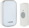 LLOYTRON® MIP System 3 Doorbell Kit with 32 Melody Plug-in Chime Receiver and Battery Operated Bell Push - 200m Wireless Range - Easy Set-up - Mains Powered Receiver - B7534WH - White