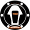 PROTEZIONE TAPPO RESINATO ADESIVO EFFETTO 3D, COMPATIBILE CON KTM ADVENTURE 790 (Arancione v2)