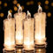LED Kerzen, 7 cm X 18 cm Innen-Batterie Betriebene LED-Säule Kerzen, Elektrische Gefälschte Kunststoff-Kerzen, für Garten Hochzeit Weihnachtsdeko, Valentinstag und Party Deko, weiß, 4er-Set