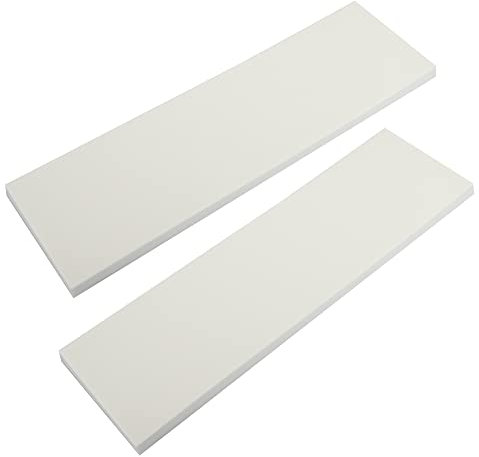 X AUTOHAUX 400x120x15mm 2pcs Car Garage Wall Guard Door Bumper Protector White