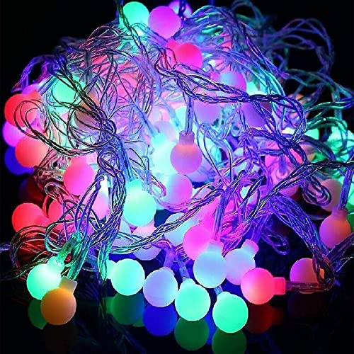 simpa 50 LED Pastel Berry Lights - Battery Operated Timer LED String Fairy Lights for Indoor or Outdoor D�cor Lighting