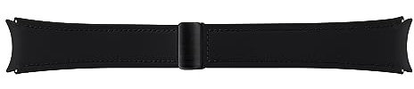 Samsung Galaxy Official D-Buckle Hybrid Eco-Leather Band (Wide, M/L) for Galaxy Watch, Black