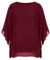 Hanna Nikole Women's Tops Batwing Sleeves Plus Size T-shirt Mesh Blouse Shirt Wine Red 20Plus