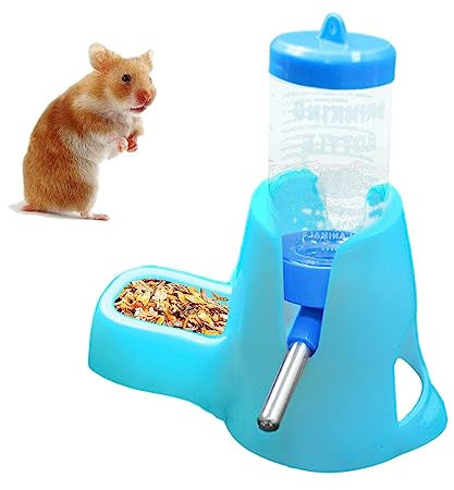 Rianpesn Agua para hámster - Comida tazón Agua para hámster - Alimentador Estable anticaída Antideslizante para Ratones, Mascotas pequeñas, jerbos, há ster