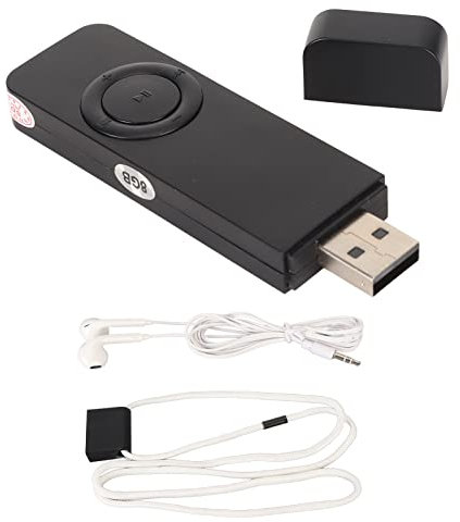 MP3 Player, 8GB HiFi Lossless Sound Portable Music Player with USB Flash Drive & 180mah Battery, Digital Audio Player Supports Up to 64GB Memory Card with Earphones & Speaker