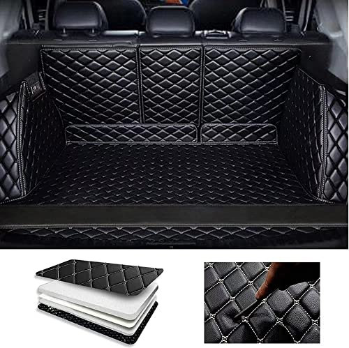 IXITAB Kofferraummatte Auto für Toyota RAV4 V 2019 2020 2021 2022 2023, Kofferraumschutz Zubehör Nonslip All Inclusive Waterproof Leather Staubschutzpolster,A Black