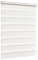 Jalousiescout Doppelrollo Klemmfix ohne Bohren & mit Bohren, 87,5x150cm Weiß Rollo Fensterrollo lichtdurchlässig & verdunkelnd，Sonnenschutzrollo Zebrarollo für Fenster & Türen