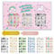 144Pcs Kids Press on Nails Children Girls Press on Short Artificial Fake Nails No fading Stable Quick Stick on Cute Pre Glue Full Cover Acrylic Nail Tip Kit Gift Kids Nail Decoration (Kitty Cat)