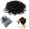DAZISEN 1000 Stück Haargummis Klein - Mini Elastische Haargummis Haar Gummibänder, Schwarz Gummi Haargummi Haarbänder Passend für Mädchen, Kinder, Haar Zöpfen Hochzeitsfrisur, Kleine Dreadlocks