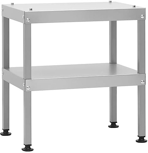 Homgoday Mesa para Horno ahumador Acero galvanizado 40x28x44,5 cm Barbacoas