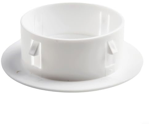 Hasaller Cache-trou mural décoratif en plastique rond pour trous de vis pour trous de climatisation et ouvertures avec persiennes (80 mm)