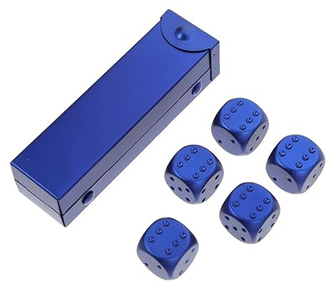 HONMEET Kleine Würfel Aus Aluminiumlegierung Partywürfel Festivalwürfel Spielwürfel Würfel-Requisite Für Zuhause Und Bars