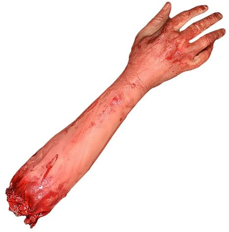 HoveeLuty Bras coupé d'halloween, Faux Outil Sanglant, Bras cassé, Farce, Accessoires de fête d'halloween, Bras de Simulation d'halloween, Bras cassé Sanglant d'halloween, Faux Bras coupé