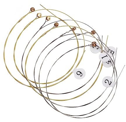 ifundom Harfen Saitenset Aus Stahl Für 40 Zoll Harfen Ersatz Saiten Mit Langer Lebensdauer Und Stabiler Vibration Ideal Für Harfenzubehör Und Musikinstrumente