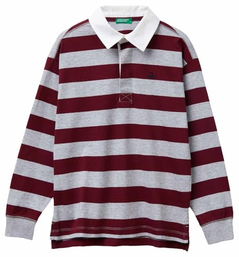 United Colors of Benetton Jungen Maglia Polo M/L 33ckc301x Polohemd, Mehrfarbig, 140 cm