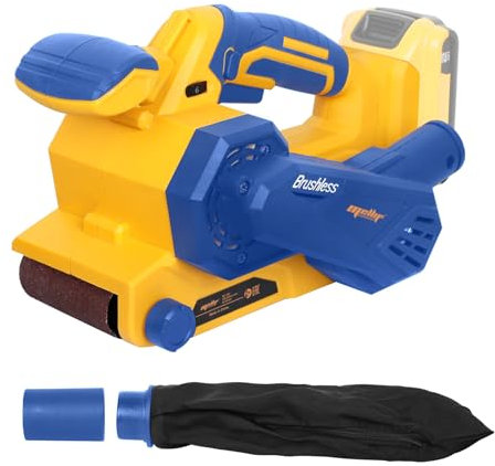 Witlight Cordless Belt Sander, 75x457mm Belt Sanders,Strip Sander with Brushless Motor,Tool-Free Belt Change,10PCS Sanding Bands,Dust Bag,for Wood,Sanding (Battery NOT Included)