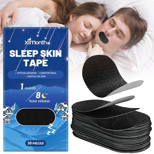 30Pcs Mundpflaster gegen schnarchen,Mouth tape for sleeping schnarchstopper | Mundpflaster,Mundtapes zum schlafen,Verbessert Schlaf und Atmung, Für Männer und Frauen Geeignet