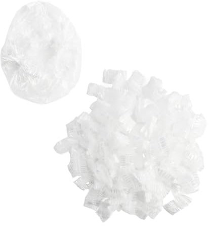 200 protections d'oreilles transparentes jetables avec bande élastique, pour les coiffeurs, les spas et l'utilisation à domicile - protection lors de la coloration des cheveux, de la douche et des soi