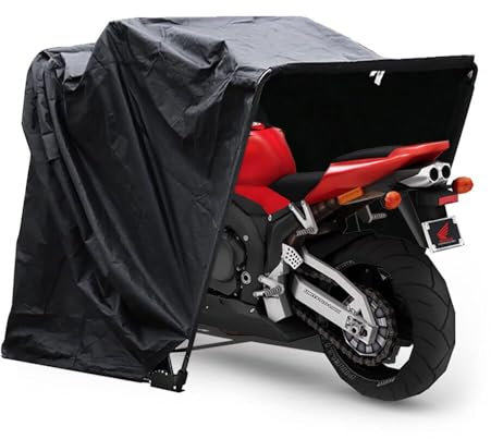 YAOOYHUILIYING Tente de Moto, Garage Universel, abris Moto, Garage Moto Exterieur, Housse pour Moto, Garage étanche, Pliable.