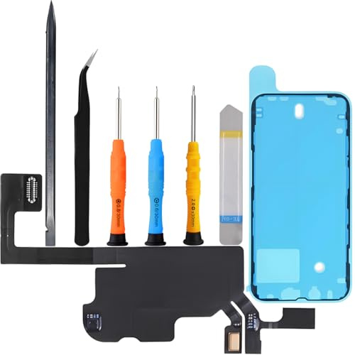 ZHUROUPU Earpiece Speaker Flex Cable Replacement for iPhone 13, Proximity Sensor Ambient Light Sensor for iPhone 13 6.1inch 2021 A2633 A2634 A2482 A2631 A2635 with Waterproof Adhesive & Repair Tools